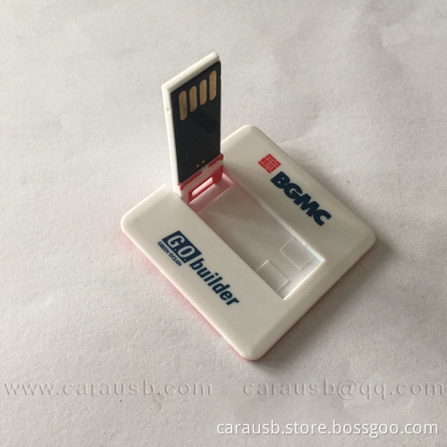 Square card Usb disk plastic rotary postcard flashdrive 1gb